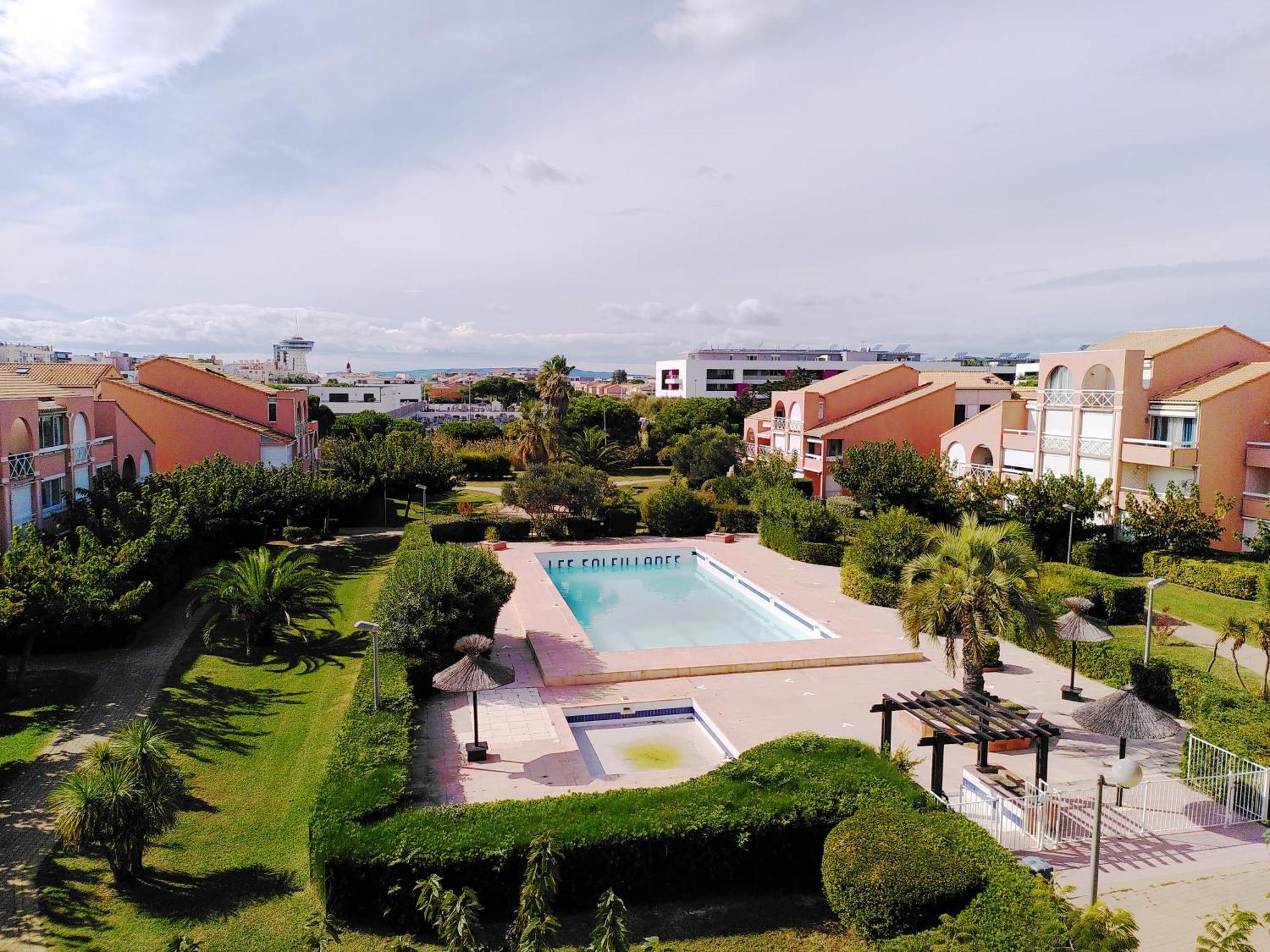 Nid Douillet F2, Clim, Jardin, Piscine, Parking, Plage 200 M Palavas Exterior foto